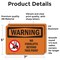Signmission No Forklifts Beyond This Point With Symbol, 7 in W x Rectangle, Vinyl Decal OS-2PACK-WS-D-57-L-12268 - alternate 5